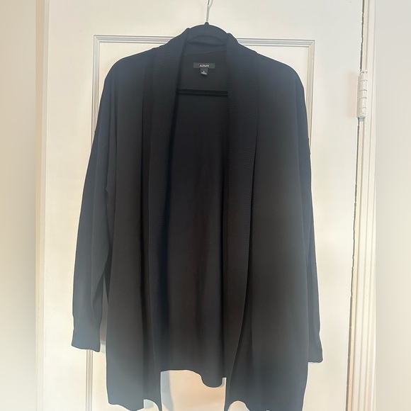Alfani Black Open Front Cardigan, Size XL - Picture 1 of 4